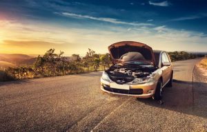 Car that has broken down