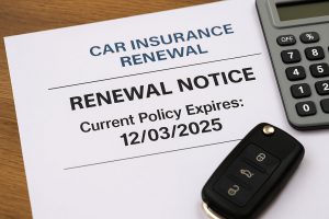 Car insurance renewal notice